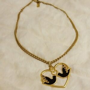 FOXY ORIGINALS // 2 in 1 gold love bird necklace